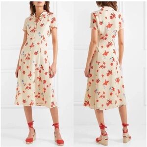 Reformation Sheila Georgette Floral Shirtdress in Chagall